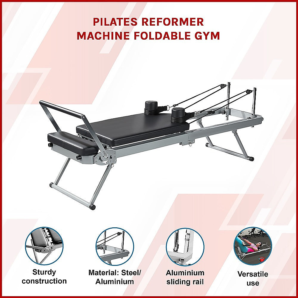 NNEDSZ Pilates Reformer Machine Foldable Gym